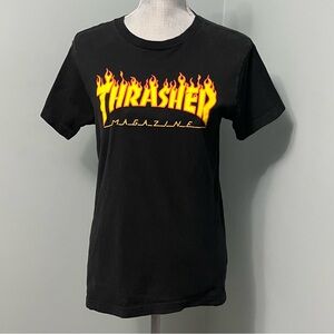 THRASHER graphic tee shirt women’s size small short sleeve summer
